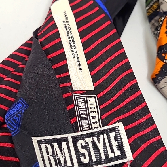3 vintage Harley Davidson ties made in USA - Picture 2 of 7